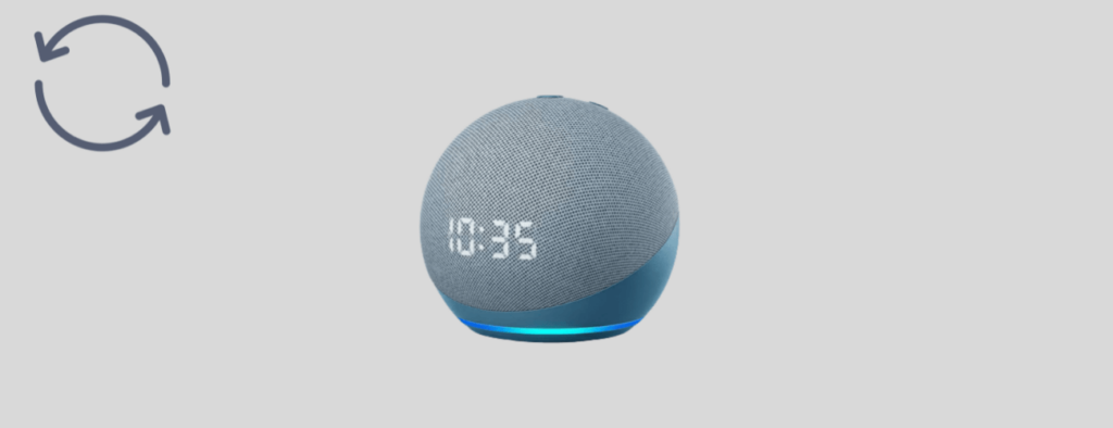 reset amazon echo dot with clock