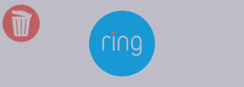 uninstall the ring app