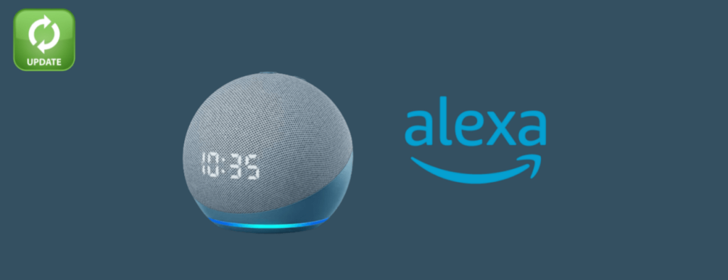 update amazon echo dot with clock