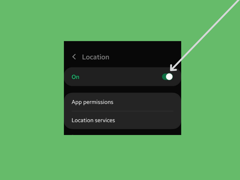 enable the location services