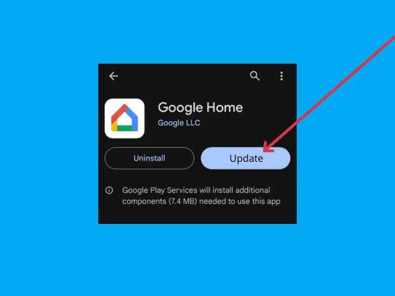 update google home app