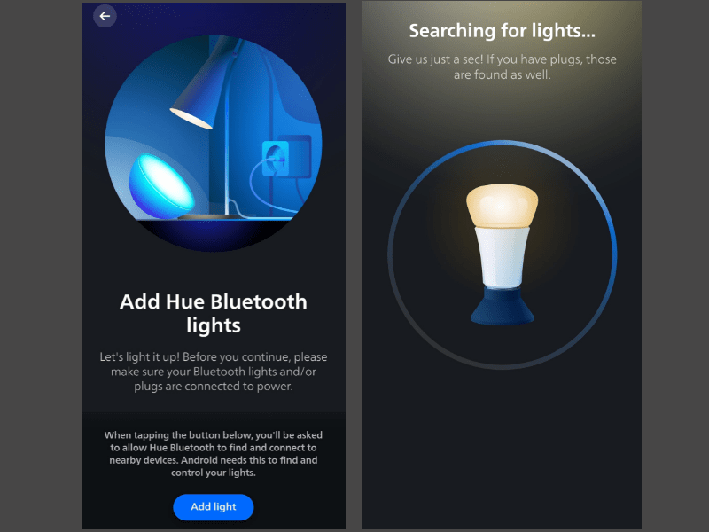 setup philip hue smart bulb without bridge